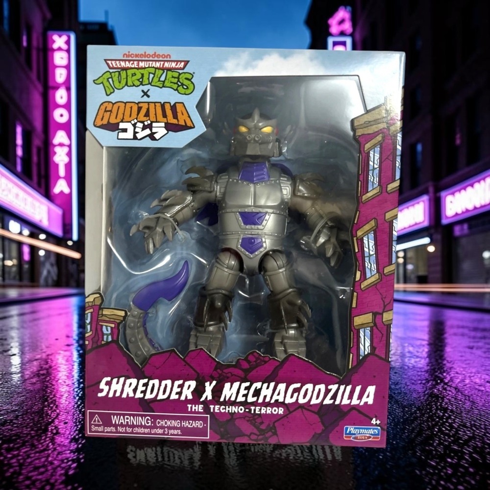 NEW WAVE Teenage Mutant Ninja Turtles TMNT Godzilla Shredder x Mechagodzilla ✅
